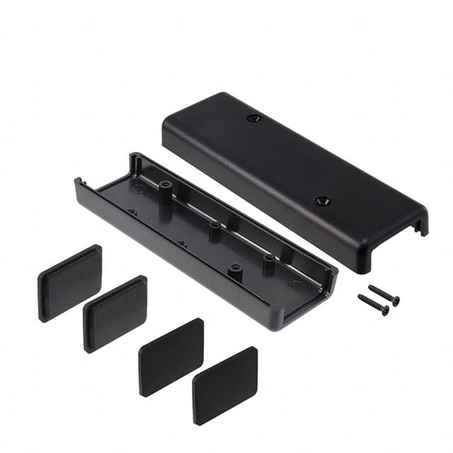 BOX PLASTIC BLK 4.49"L X 1.41"W