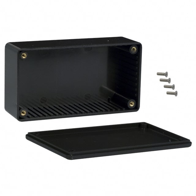 BOX PLASTIC BLK 4.72"L X 2.56"W