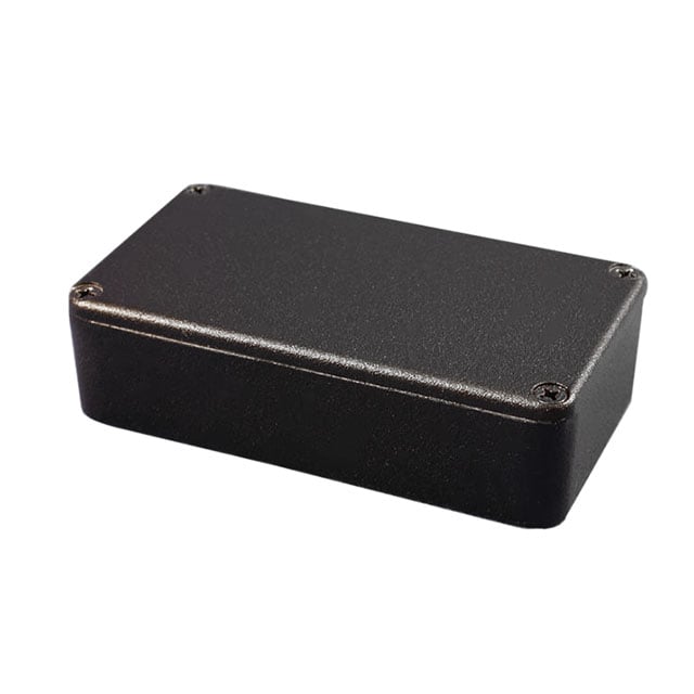 BOX ALUM BLACK 3.64"L X 1.52"W