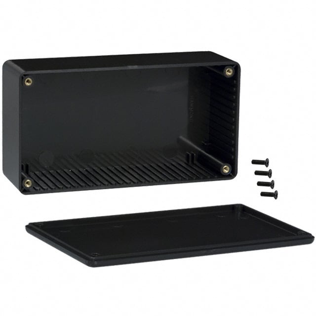 BOX PLASTIC BLK 5.91"L X 3.15"W