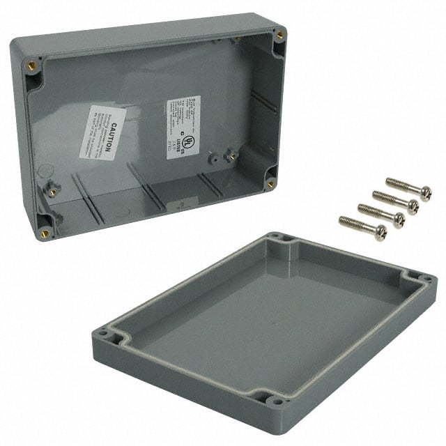 BOX ABS GRAY 6.73"L X 4.76"W