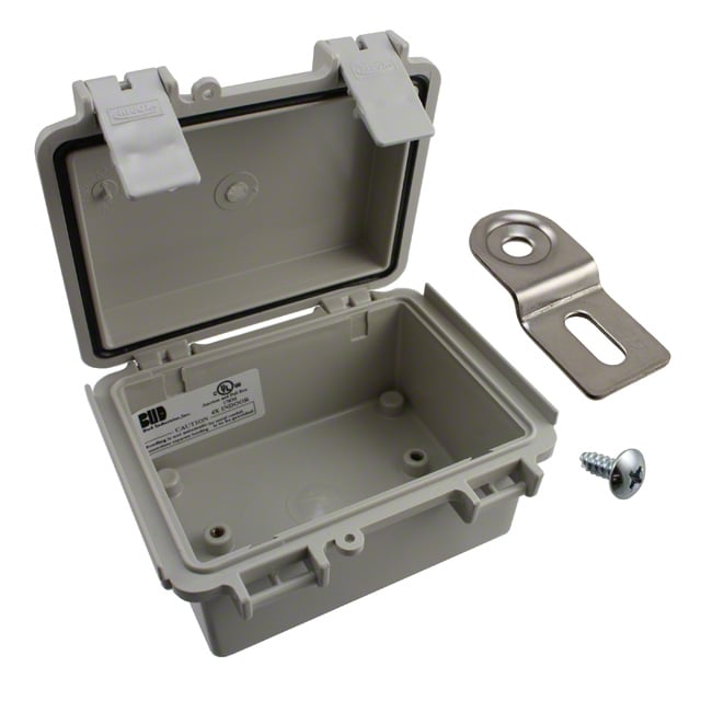 BOX ABS GRAY 7.87"L X 5.9"W