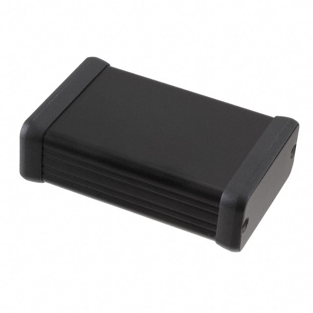 BOX ALUM BLACK 3.15"L X 2.13"W